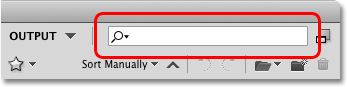 The search box in Adobe Bridge CS4. Image © 2010 Photoshop Essentials.com.