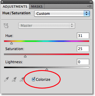 The Hue/Saturation controls in Photoshop. Image © 2010 Photoshop Essentials.com