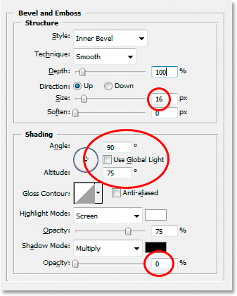 Adobe Photoshop Text Effects: The Bevel and Emboss options.