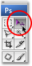 Selecting the Move Tool in Photoshop. Image © 2009 Photoshop Essentials.com