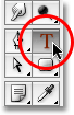 The Type Tool in Photoshop. Image © 2009 Photoshop Essentials.com
