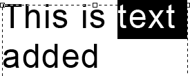 Selecting a word inside a text box with area type. Image © 2011 Photoshop Essentials.com
