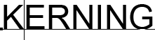 Clicking between two letters with the Type Tool. Image © 2011 Photoshop Essentials.com