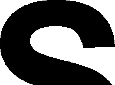 A letter with no anti-aliasing applied in Photoshop. Image © 2011 Photoshop Essentials.com