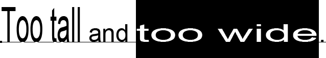 Scaling text with the Vertical and Horizontal Scale options in the Character panel. Image © 2011 Photoshop Essentials.com