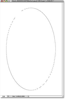 The document window is filled with white. Image © 2009 Photoshop Essentials.com