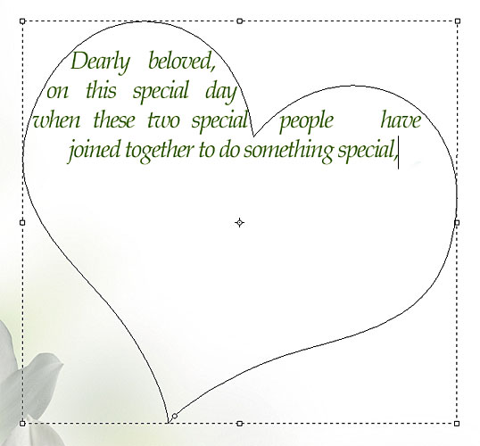 Adding text inside the shape in Photoshop. Image © 2011 Photoshop Essentials.com