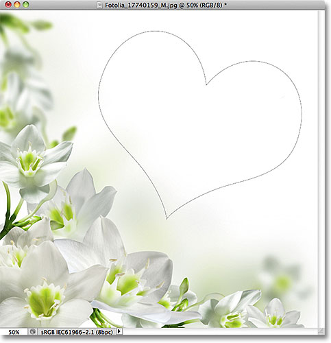 The path is now rotated. Image © 2011 Photoshop Essentials.com