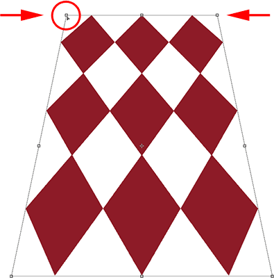Transforming the image in Perspective mode in Photoshop. Image © 2010 Photoshop Essentials.com