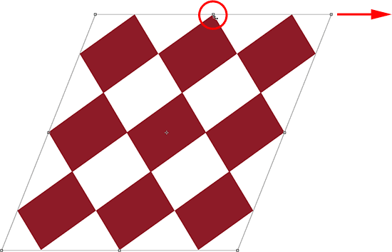 Skewing the image with Free Transform in Photoshop. Image © 2010 Photoshop Essentials.com