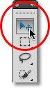 Selecting the Move Tool from the Tools panel in Photoshop. Image © 2011 Photoshop Essentials.com