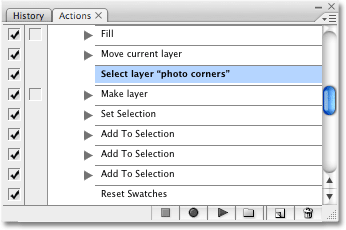The eighth step in the Photo Corners action. Image copyright © 2008 Photoshop Essentials.com