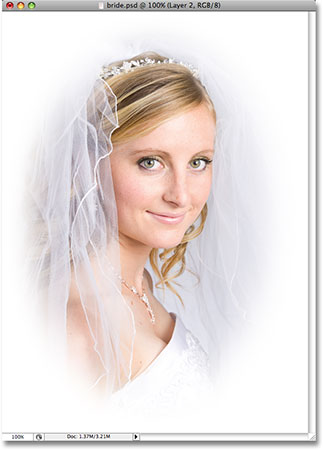 The completed Photoshop vignette effect. Image copyright © 2008 Photoshop Essentials.com