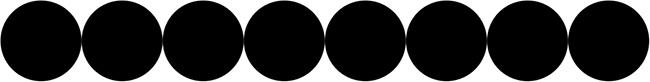 A simple horizontal brush stroke in Photoshop with no scattering applied. Image © 2010 Photoshop Essentials.com