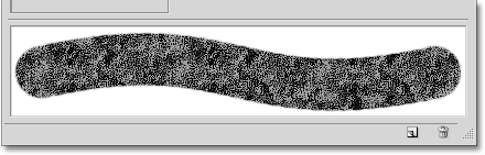 A preview of the brush stroke with the mode set to Multiply in Photoshop. Image © 2010 Photoshop Essentials.com