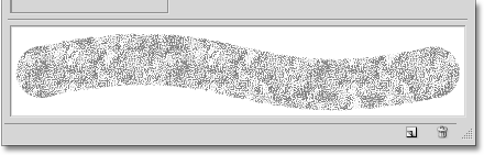 A preview of the brush stroke with the mode set to Subtract in Photoshop. Image © 2010 Photoshop Essentials.com