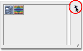 The Pattern Picker in Photoshop. Image © 2010 Photoshop Essentials.com