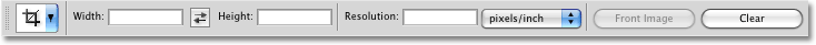 The Options Bar displaying options for the Crop Tool. Image © 2009 Photoshop Essentials.com.