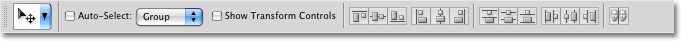 The Options Bar in Photoshop CS4. Image © 2009 Photoshop Essentials.com.