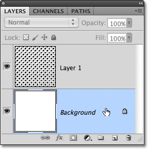 Photoshop Background layer. Image © 2011 Photoshop Essentials.com