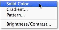 Photoshop Solid Color fill layer. Image © 2011 Photoshop Essentials.com