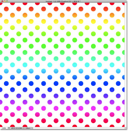 Circles pattern colorized with a Spectrum gradient. Image © 2011 Photoshop Essentials.com