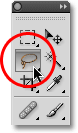 Selecting the Lasso Tool from the Tools palette in Photoshop. Image © 2010 Photoshop Essentials.com