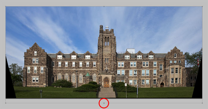Stretching the image vertically with the Free Transform command in Photoshop. Image © 2009 Photoshop Essentials.com