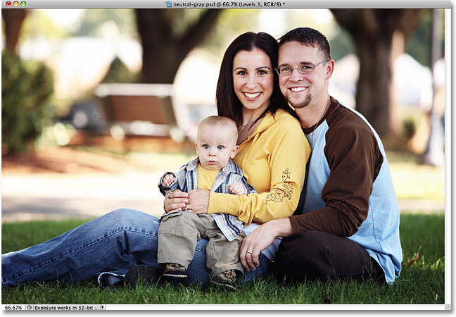 The color cast in the midtones has been removed. Image © 2010 Photoshop Essentials.com