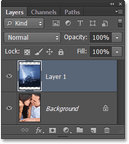 The Layers panel in Photoshop CS6. Image © 2013 Photoshop Essentials.com