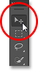 Selecting the Move Tool from the Tools panel in Photoshop CS6. Image © 2013 Photoshop Essentials.com