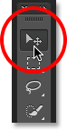 Selecting the Move Tool from the Tools panel. Image © 2014 Photoshop Essentials.com