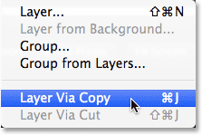 The snow effect after dragging the Levels sliders. Image © 2013 Photoshop Essentials.com