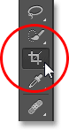 Selecting the Crop Tool from the Tools panel. Image © 2013 Photoshop Essentials.com
