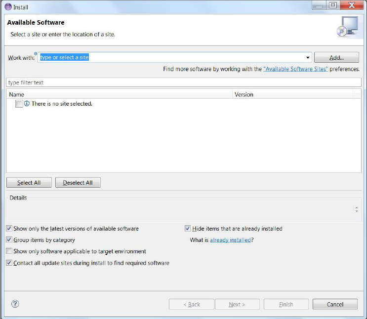 Available Software  
