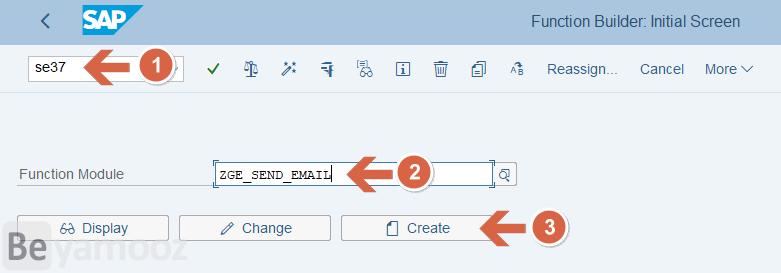 ارسال ایمیل در SAP