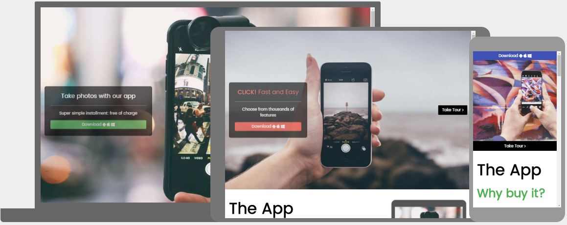 قالب آماده App Launch