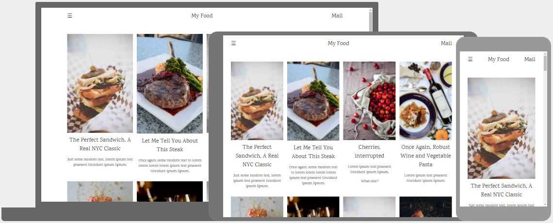 قالب آماده Food Blog